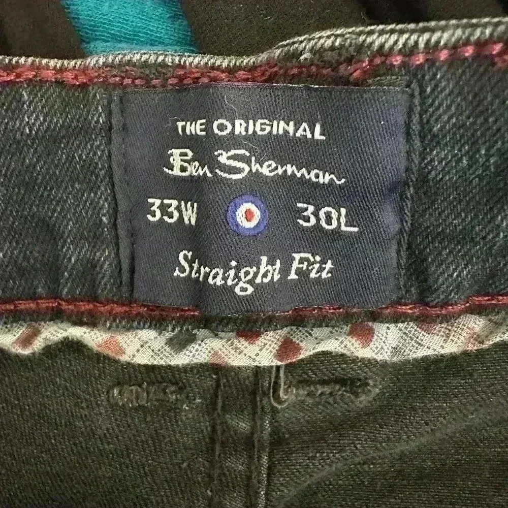 Ben Sherman straight legged jeans Fulham wash size 33 X 30 NWT - Picture 7 of 7